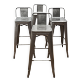 Suite de 4 chaises de bar, Tolix