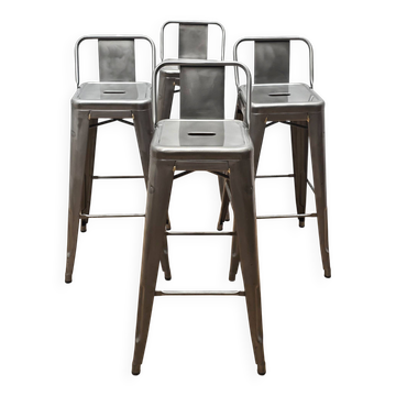 Set of 4 bar chairs, Tolix