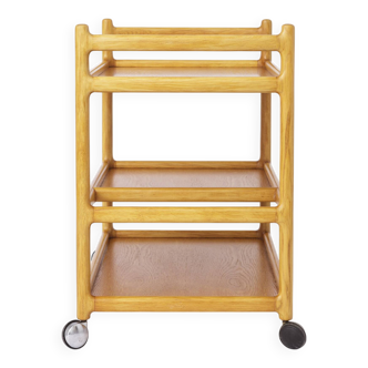 Vintage Serving Trolley Oak 1970s Danish