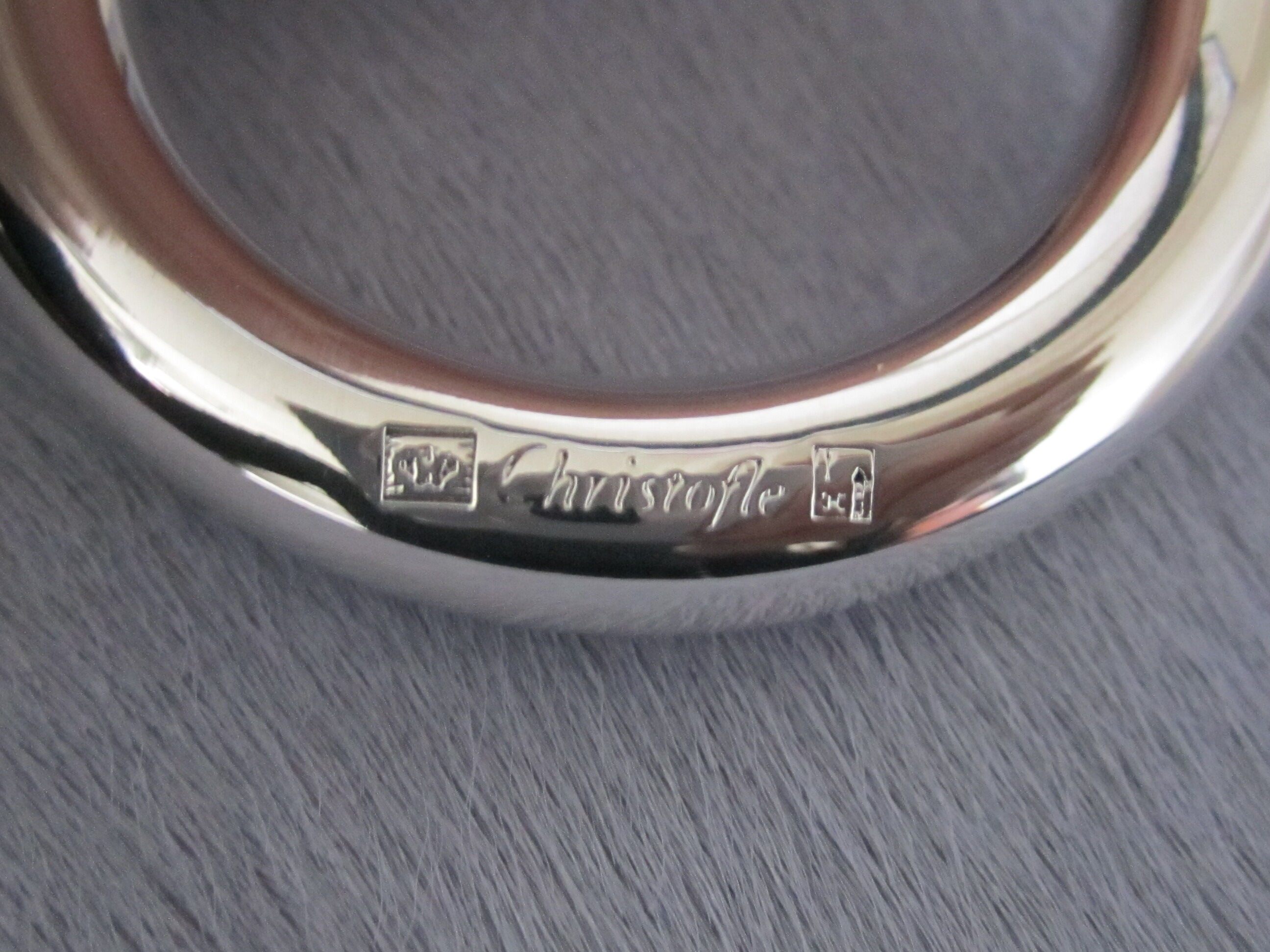 4 christofle silver metal vertigo knife holders