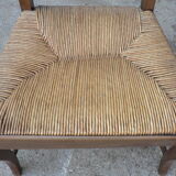 Straw provencal armchair