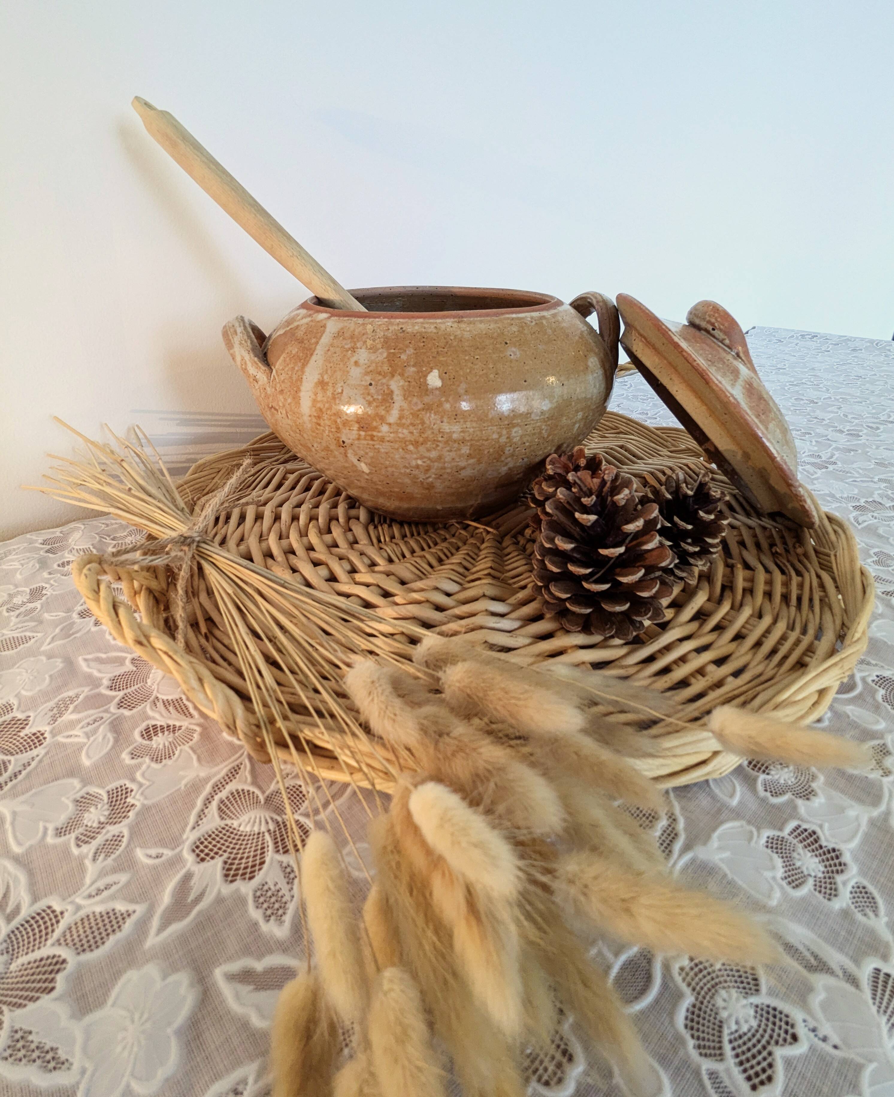 Vintage Stoneware Soup Tureen