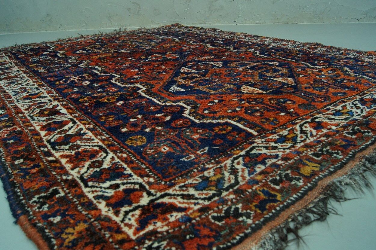 Antique Persian Shiraz carpet, 1900s, 225x162 cm