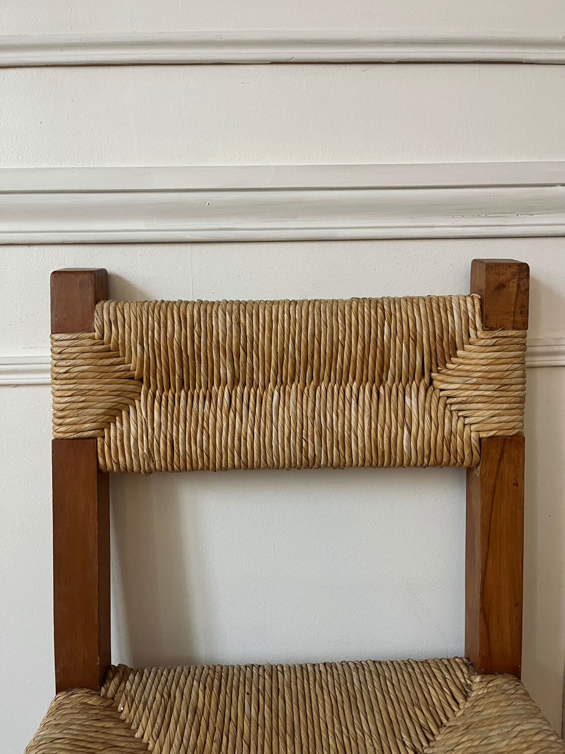 Rustic straw chair
