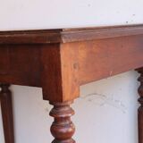 Small antique wooden desk – turned legs