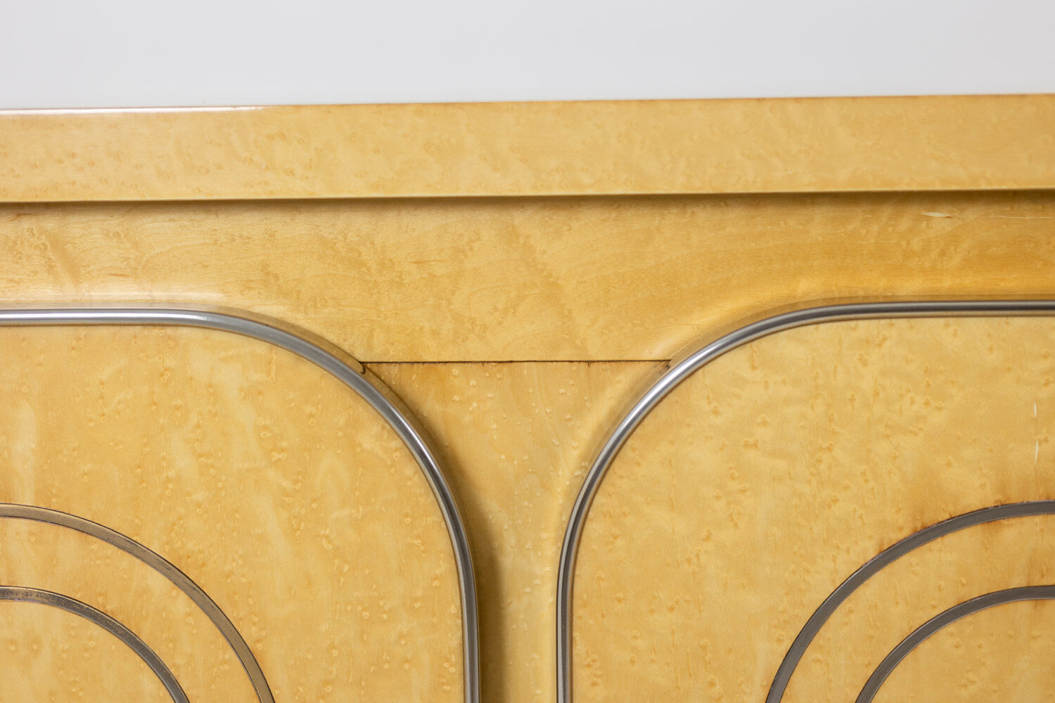 Four-door birch wood enfilade. 1970s.