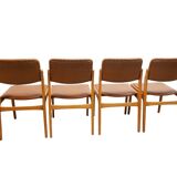 Set of 4 Danish dining chairs, 1970s