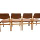Set of 4 Danish dining chairs, 1970s