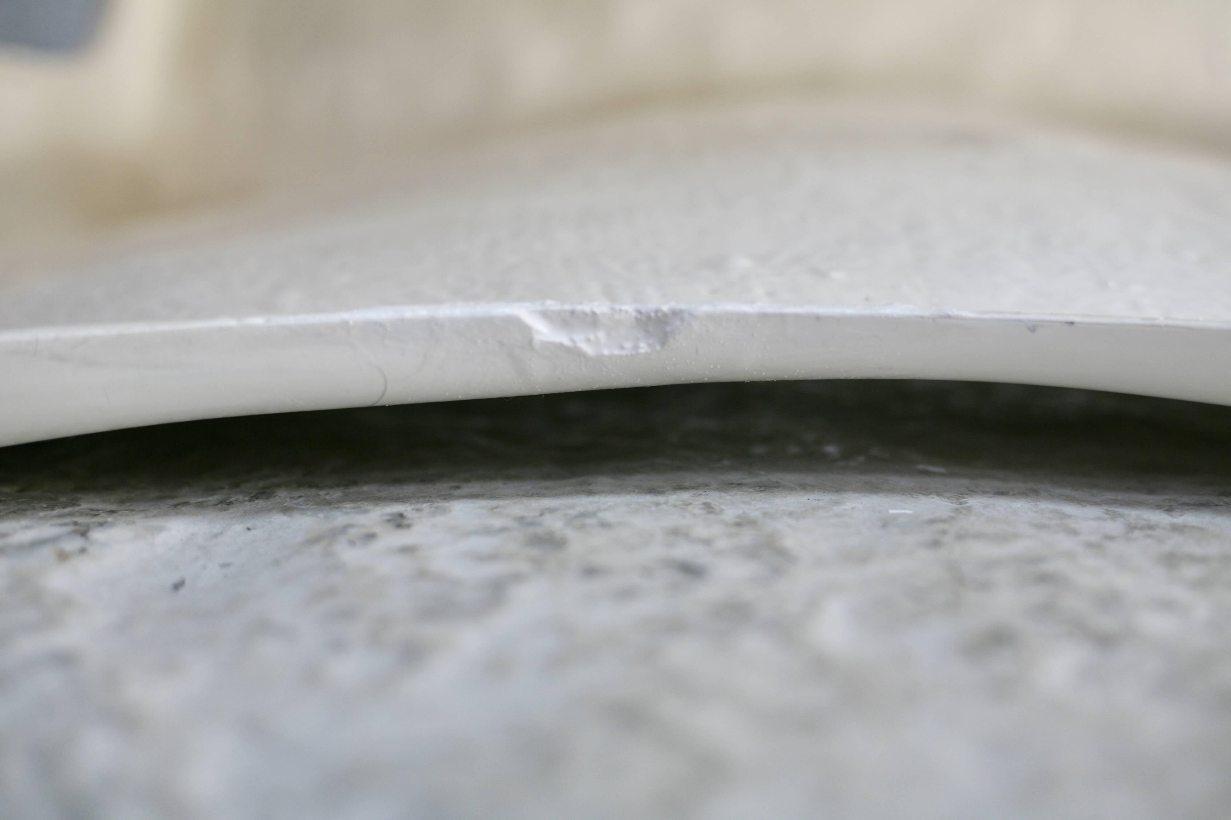 "Space age" armchair. Fiberglass. White lacquered. circa 1970