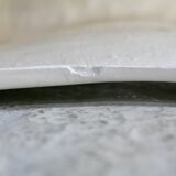 Fauteuil space age en fibre de verre laquée blanche, circa 1970