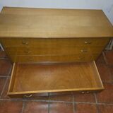 Vintage elm commode from the 1960s.
