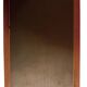 Vertical rectangular mirror in solid wood 118x75, brand Flabec, vintage.