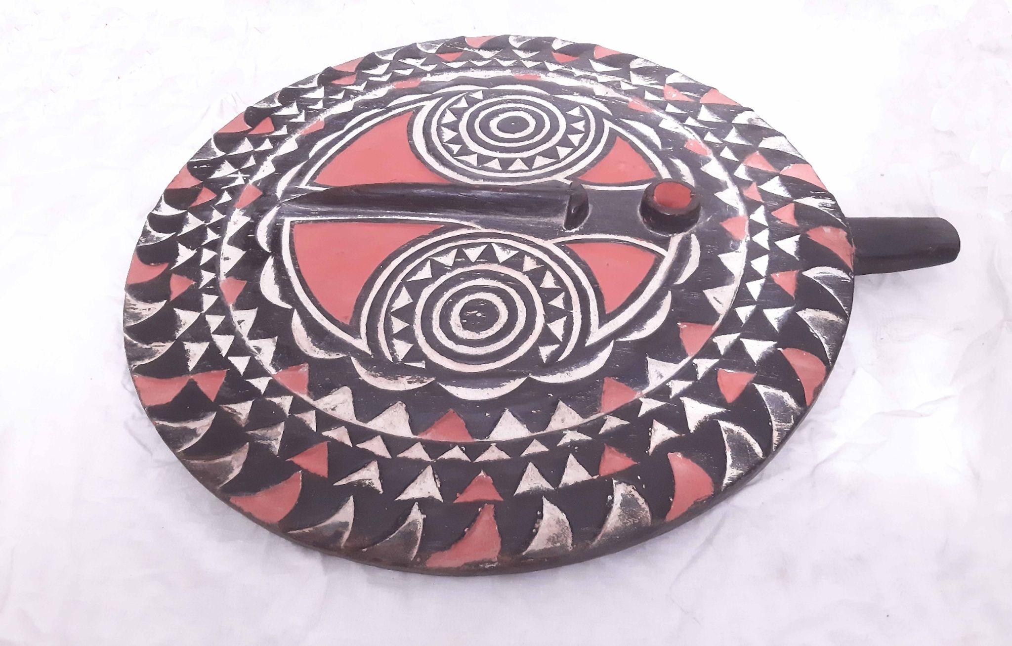 Masque solaire du Burkina Faso en bois