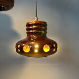 Ceramic pendant lamp West Germany Cascade