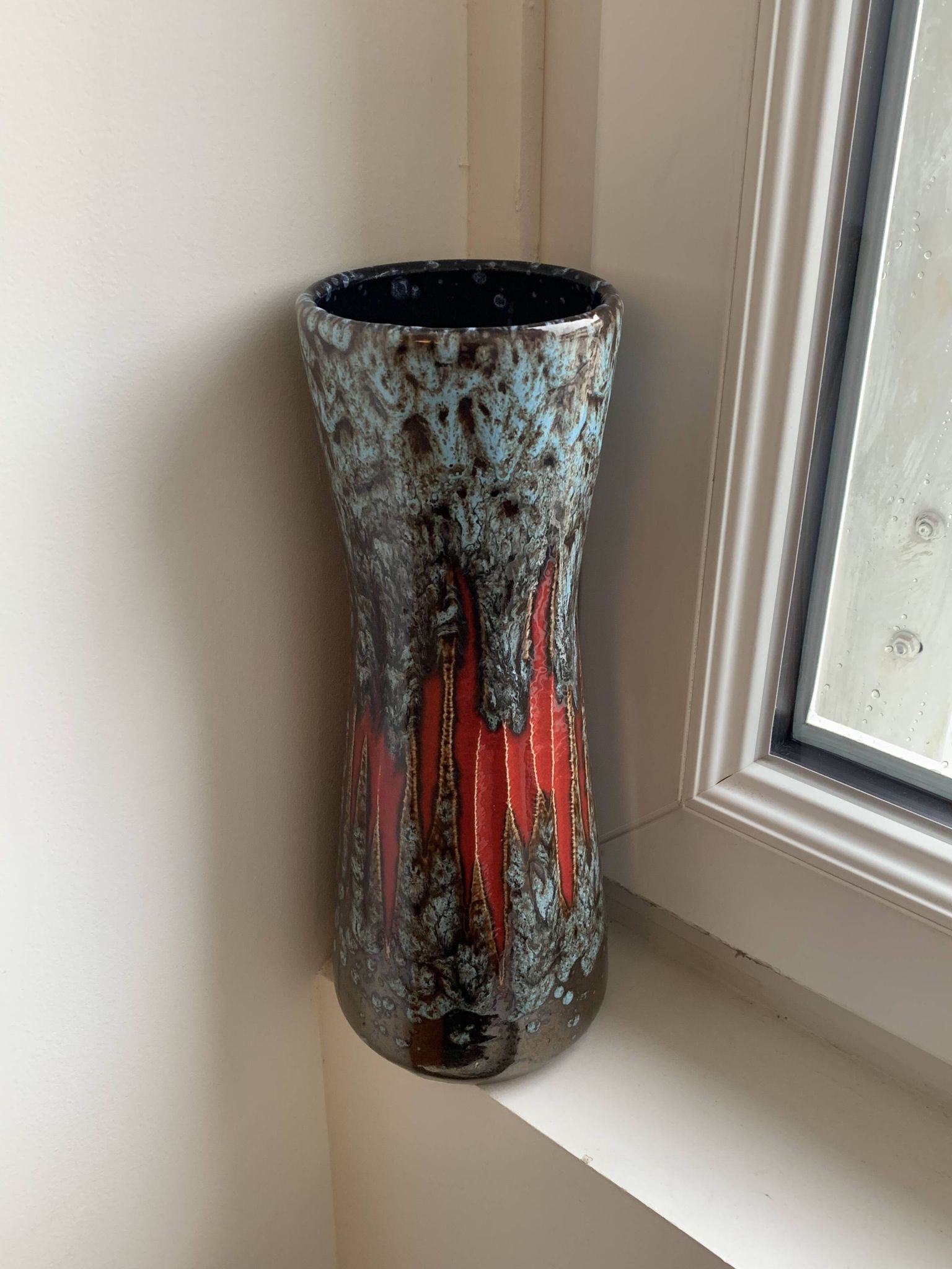 Vintage West Germany Fat Lava Vase