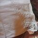 Antique linen cloth monogrammed CP