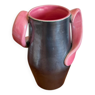 Signed ceramic vase