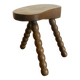Tabouret vintage à pieds bobines