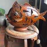 Ceramic fish lamp