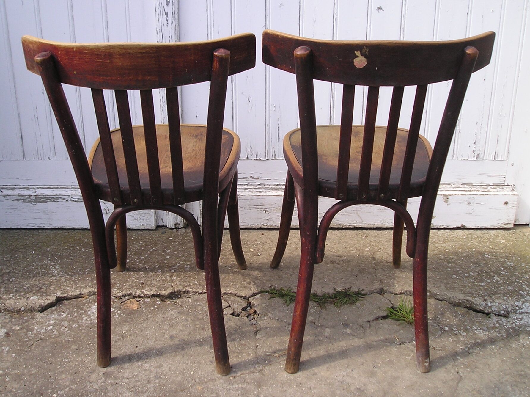 Pair of Fischel bistro chairs