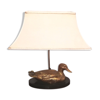 Deknudt duck lamp in brass