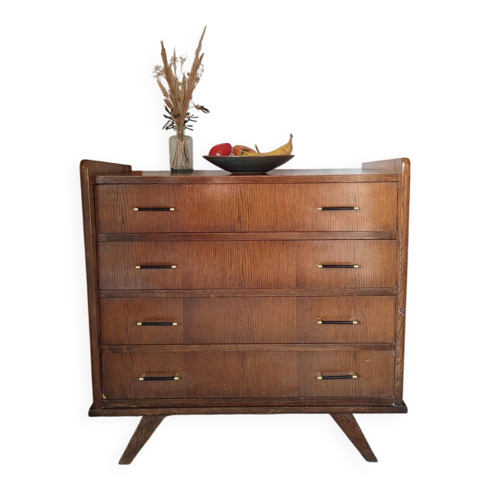 1960s compass leg chest of drawers