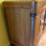 Art deco line-up in 1940s solid oak