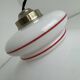 Vintage opaline suspension light from the 1970s
