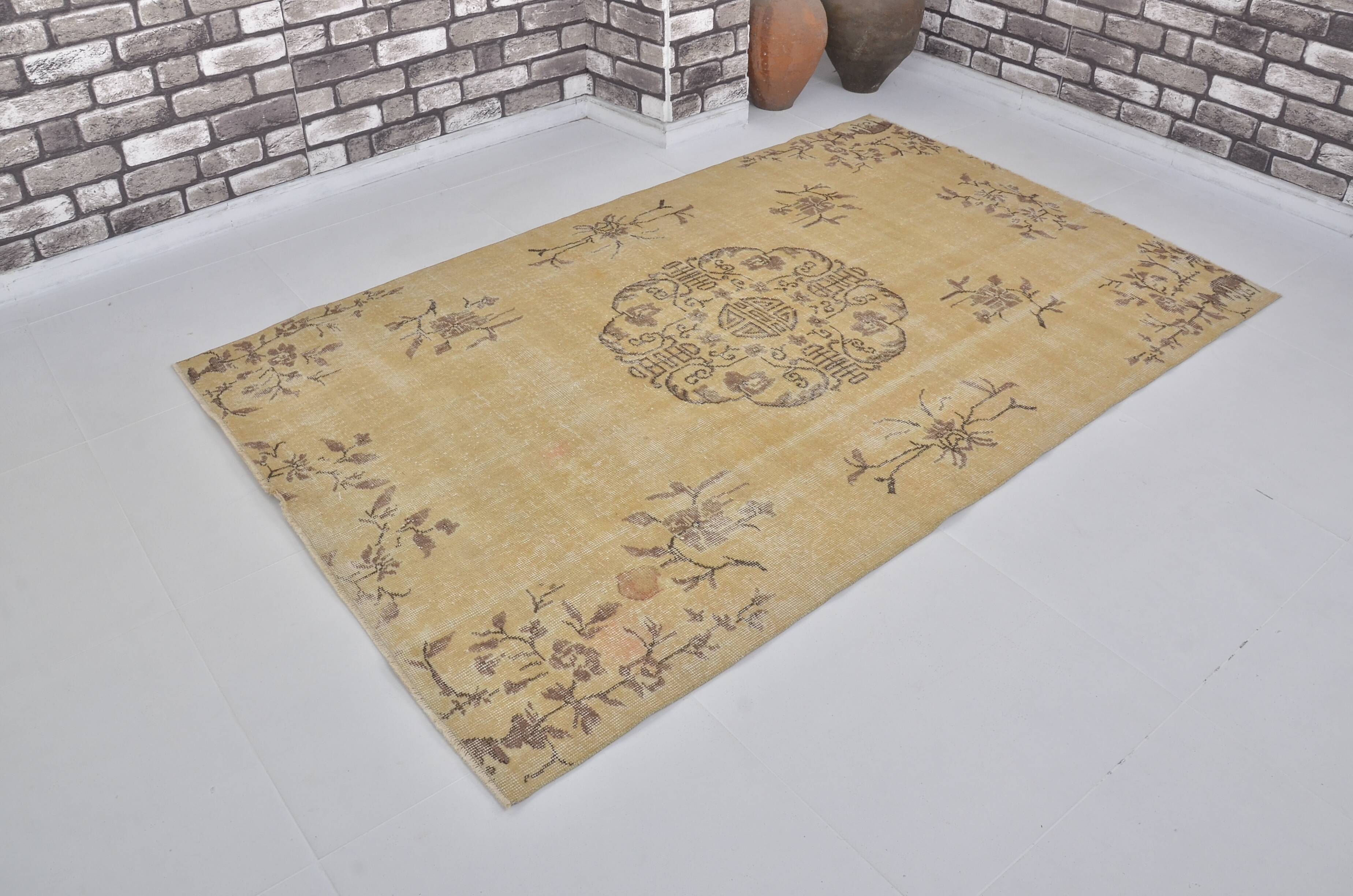 Neutral Oushak Vintage Carpet sku1833