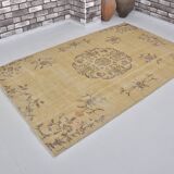 Neutral Oushak Vintage Carpet sku1833