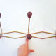 Vintage metal and wood coat rack year 50