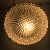 Glass ceiling light circa 1960
