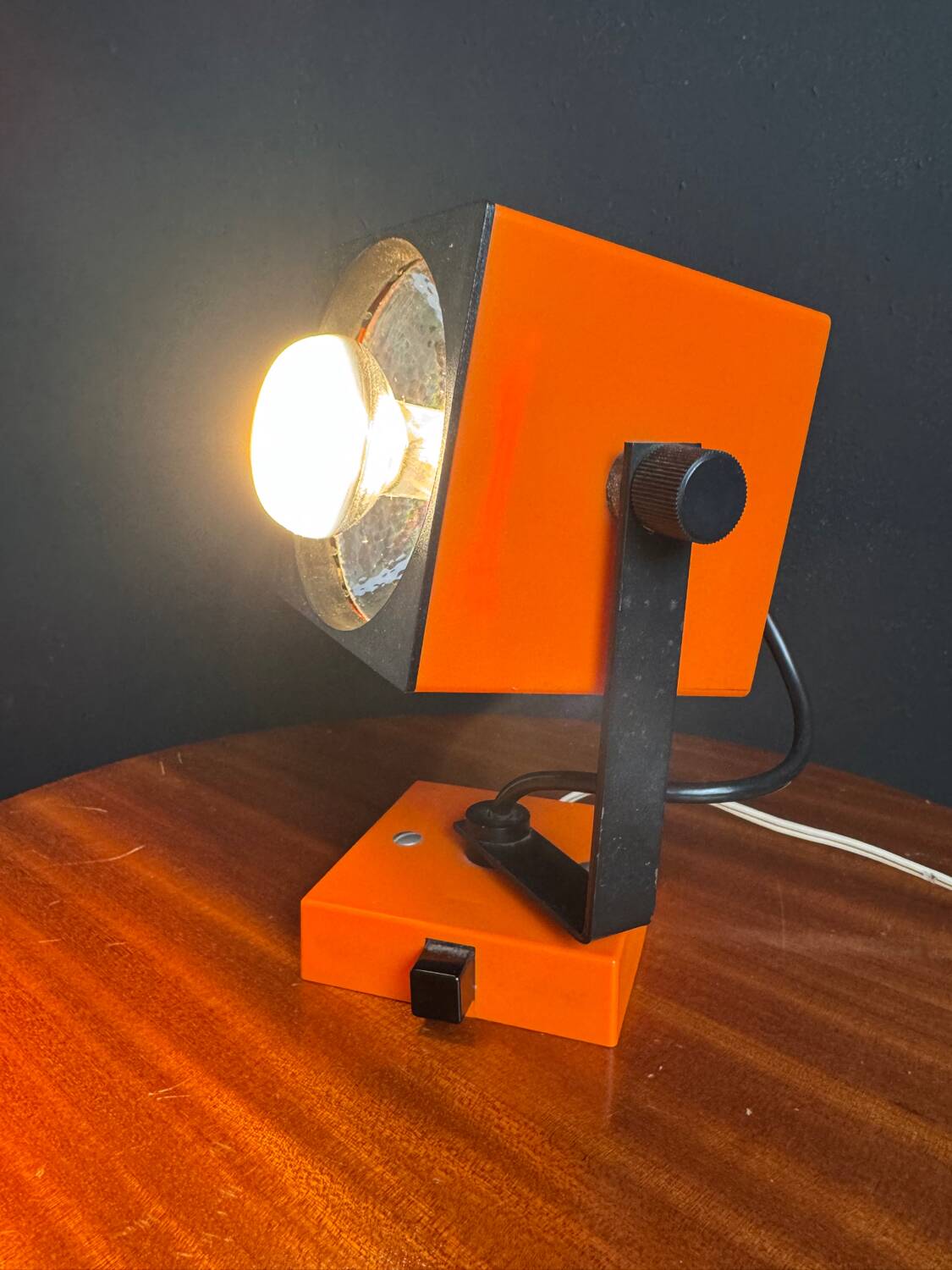 Philips orange wall lamp from the 1970s.