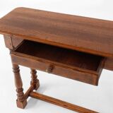 Rustic oak console table with drawer, Belgium ca. 1800