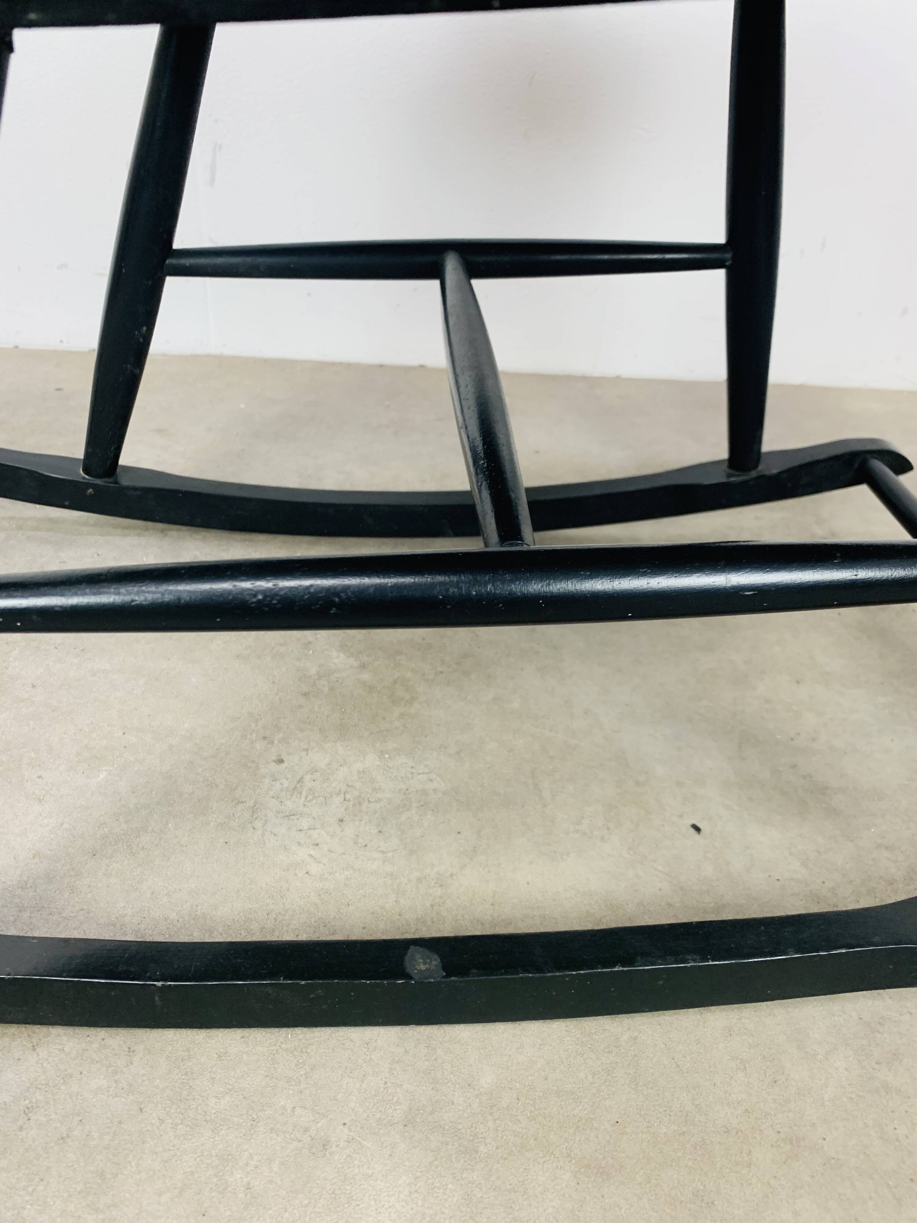 Scandinavian rocking chair in Tapiovaara style, 1960s