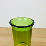 Scandinavian glass vase Riihimaki green