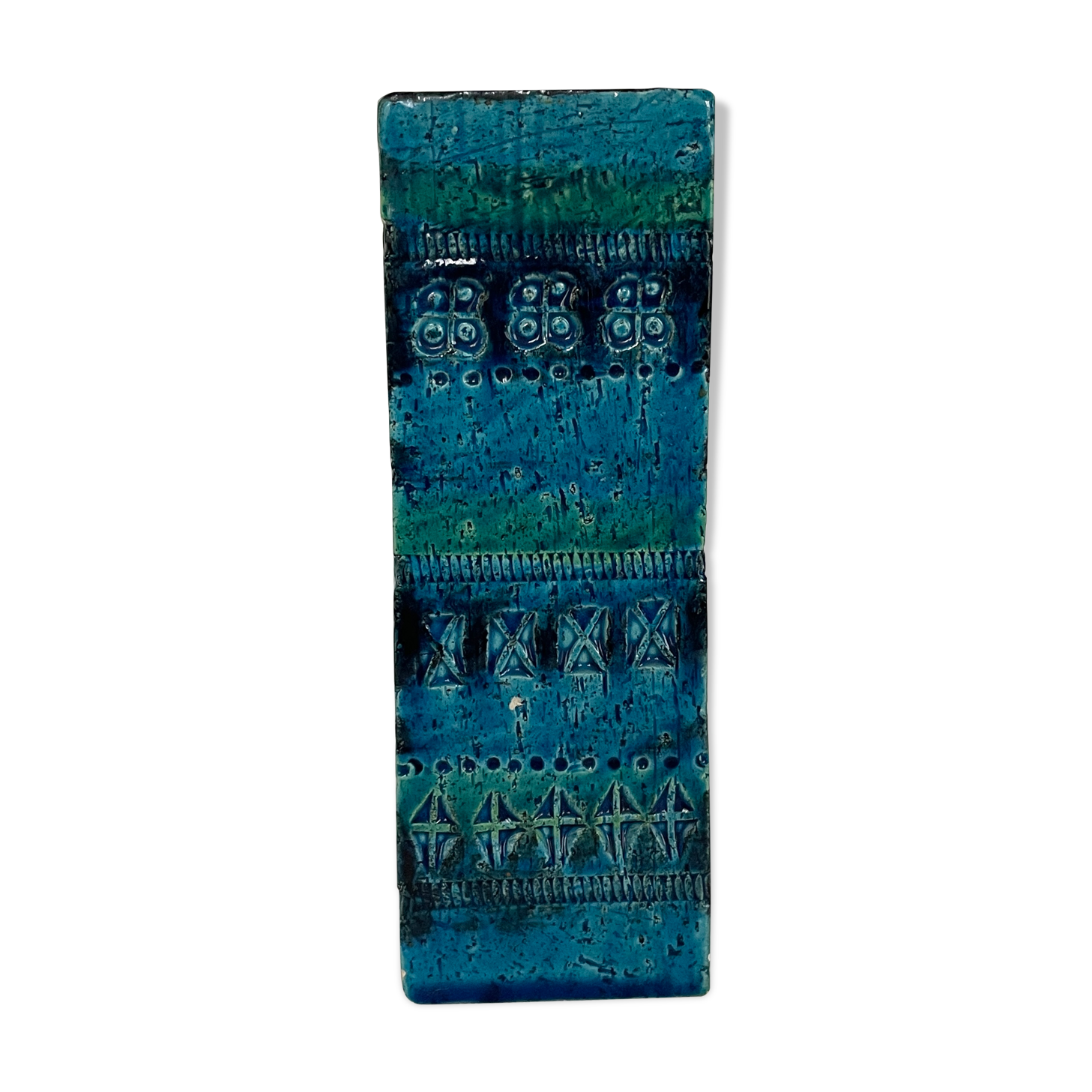 Rectangular vase by Aldo Londi, 1960's, Italy