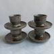 Sandstone shells signed Chantal - Thierry Robert vintage pottery