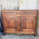 Louis XV style buffet from the 19th century in solid fruitwood with dowelled joints.