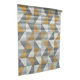 Elegant tricolor rug with geometric pattern
