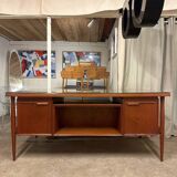 Danish double-sided desk in teak, 1960.