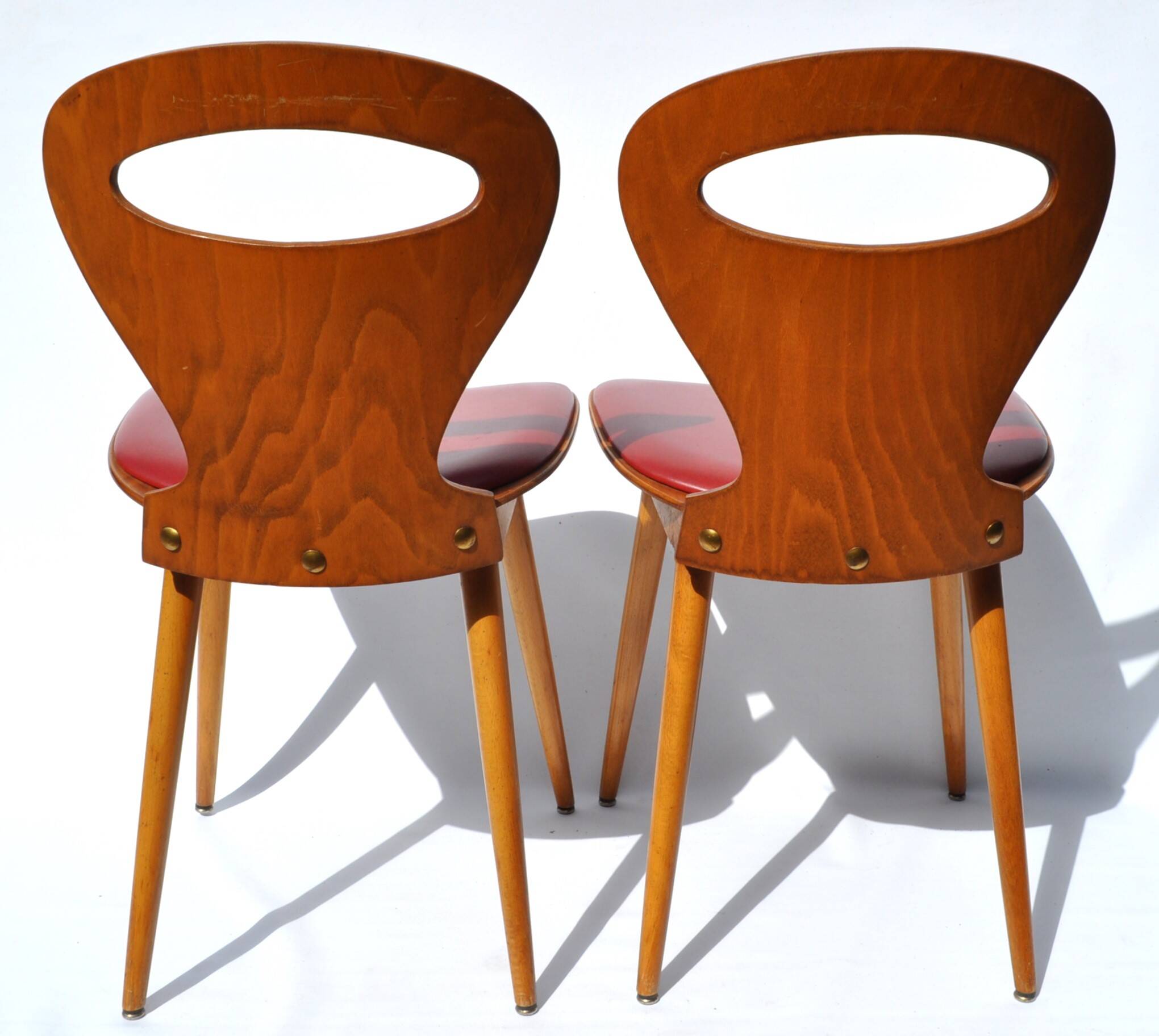 Pair of Baumann Chairs, Ant model - Vintage 1950s