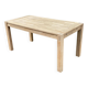 Grande table à manger scandinave extensible en chêne massif décapée 160-240