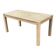 Grande table à manger scandinave extensible en chêne massif décapée 160-240