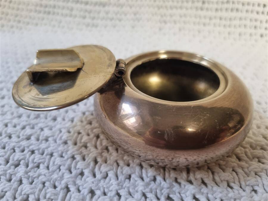 Small brass ashtray