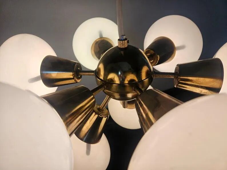 Rare Midcentury Chandelier Sputnik, Kamenicky Senov, 1970s