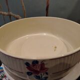 Antique Badonviller Floral Porcelain Dish, 20th Century Collection