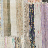 Boho ethnic flatweave vintage rug 124x170cm