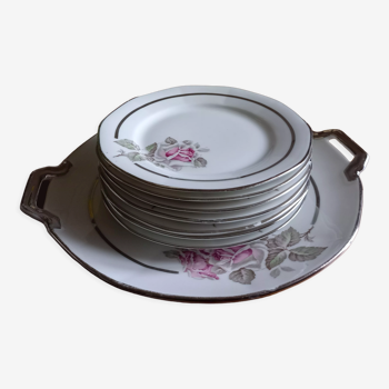 Limoges porcelain dessert service