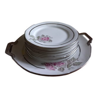 Limoges porcelain dessert service
